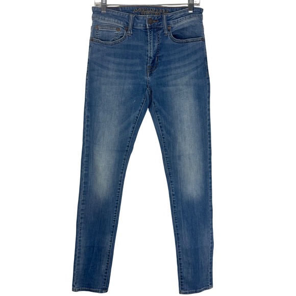 American Eagle Outfitters Extreme Flex Slim Taper Jeans 29x32 Light Wash - Picture 1 of 11